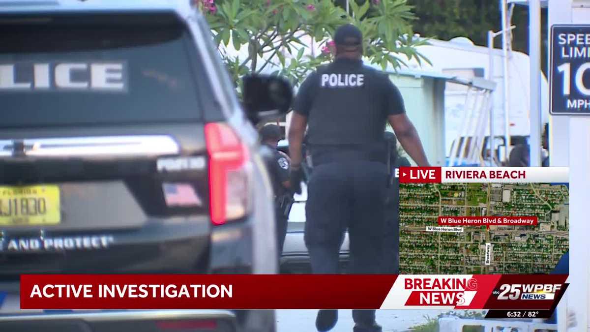 Active investigation near Ocean Tide neighborhood in Riviera Beach Thursday morning