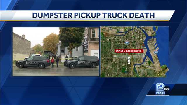 Man trapped under dumpster, dies
