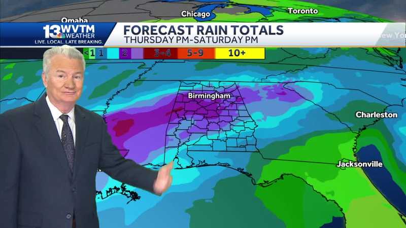 Warming up ahead of Thanksgiving weekend stormy weather