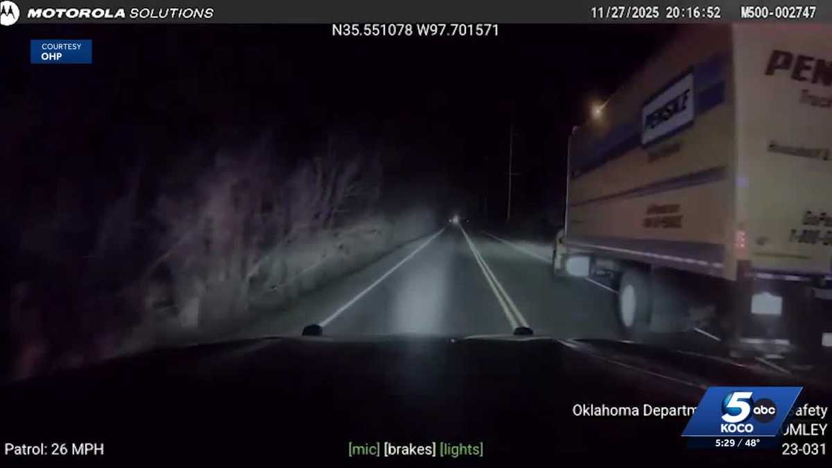 WATCH: Oklahoma driver arrested after wild Thanksgiving box truck police pursuit