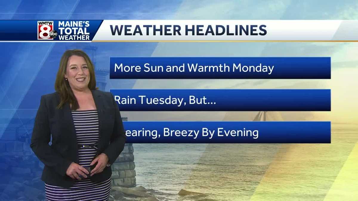 Let’s make it another…more sun and warmth Monday, rain Tuesday