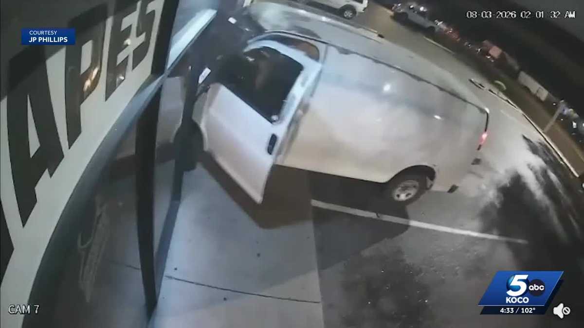 Owner of OKC vape shop asking for help after van crashes through storefront