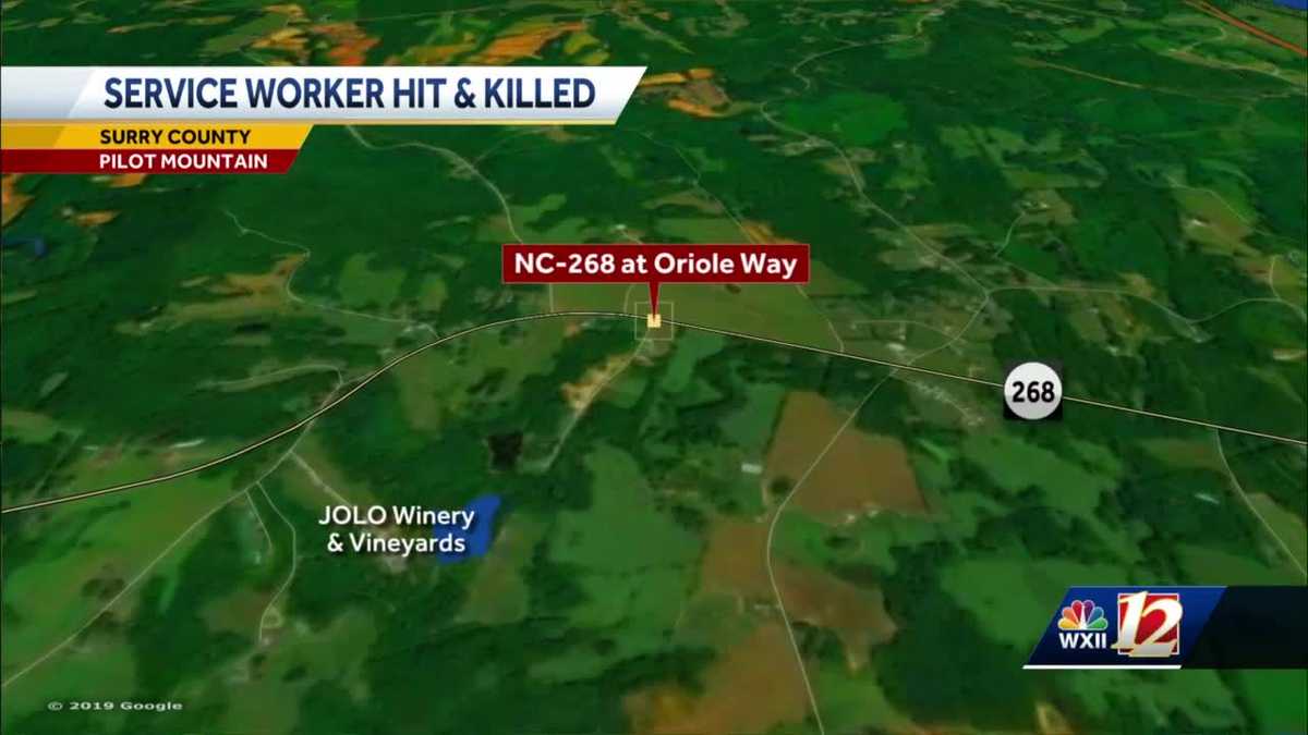 Surry County crash leaves service worker dead