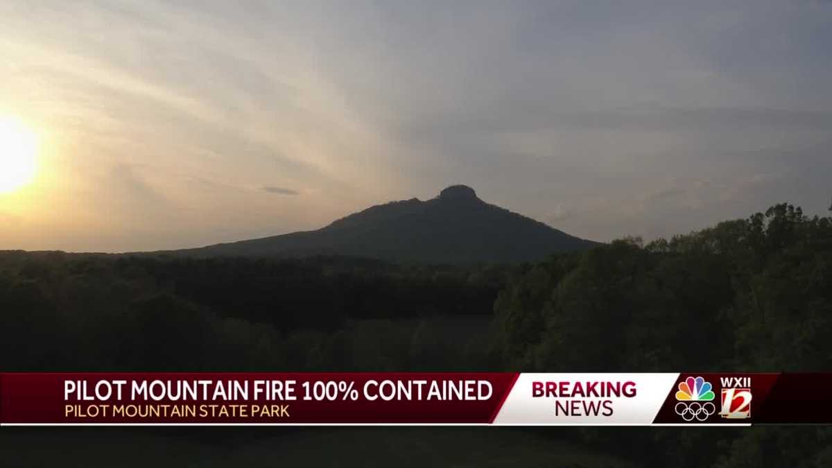 Fire at Pilot Mountain State Park 100 contained