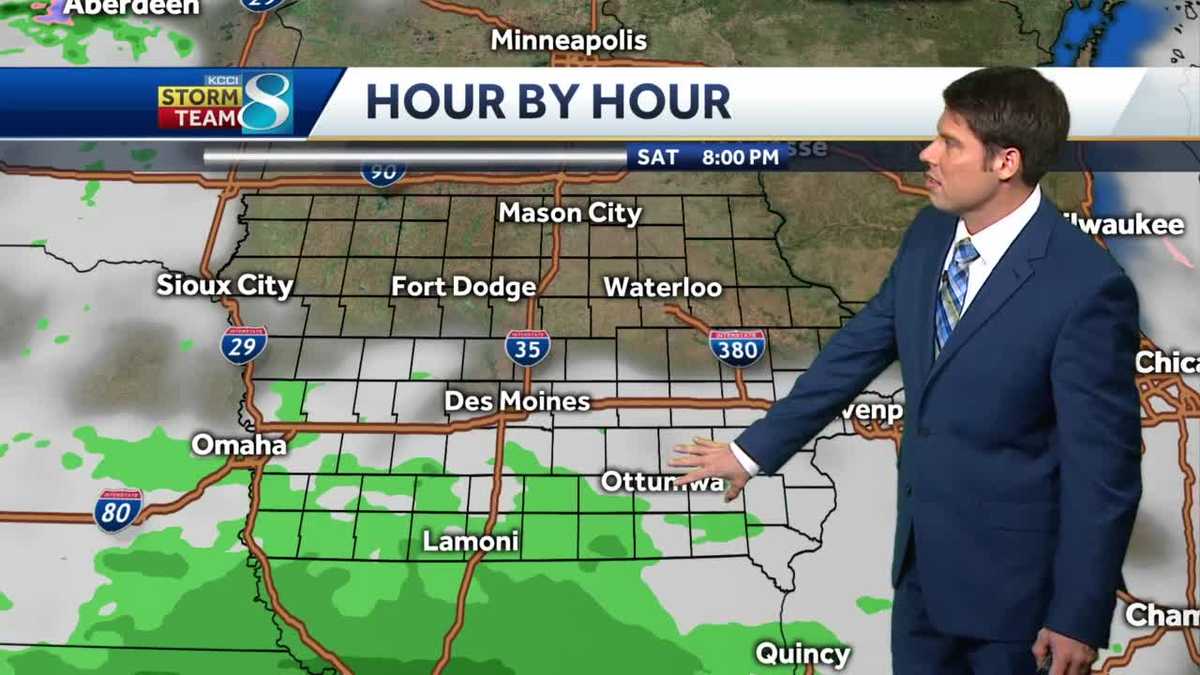 Cooler temperatures and rain chances in the weekend forecast