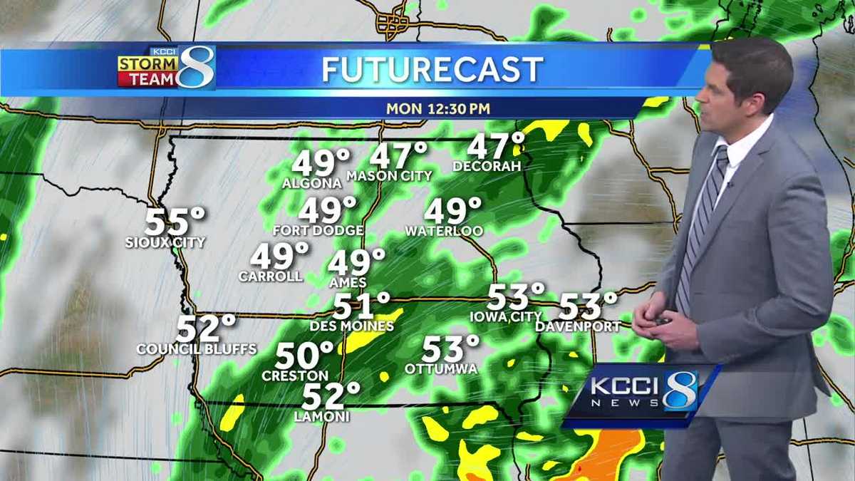 Videocast: Periods of rain today