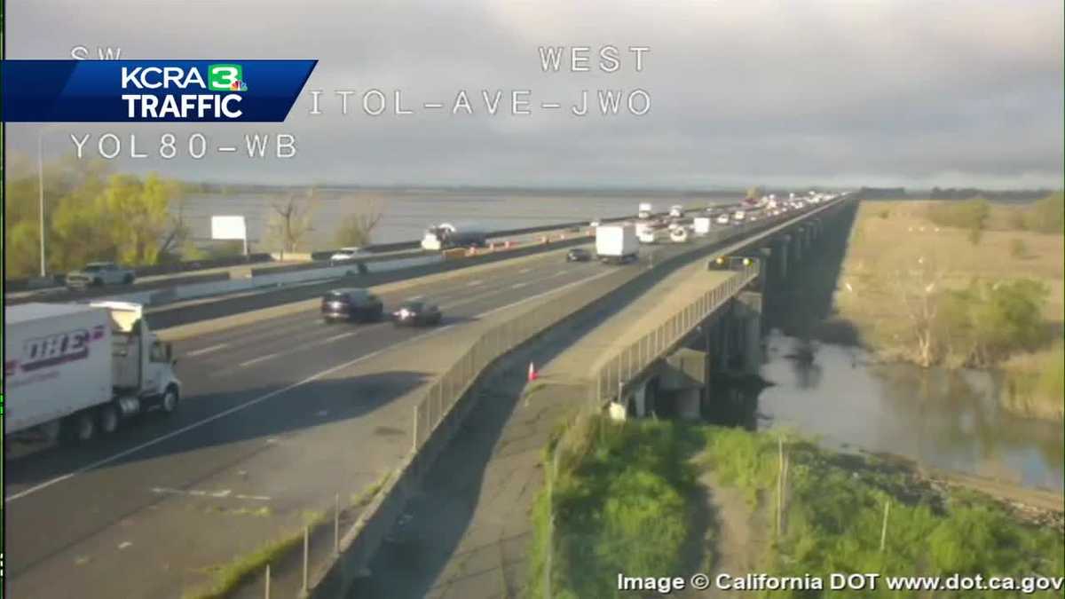 I-80 crash causes temporary traffic delay in West Sacramento