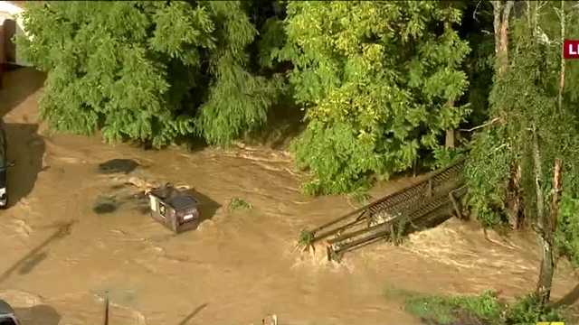Cars damaged in Fallston due to flash flooding - Vimarsana News