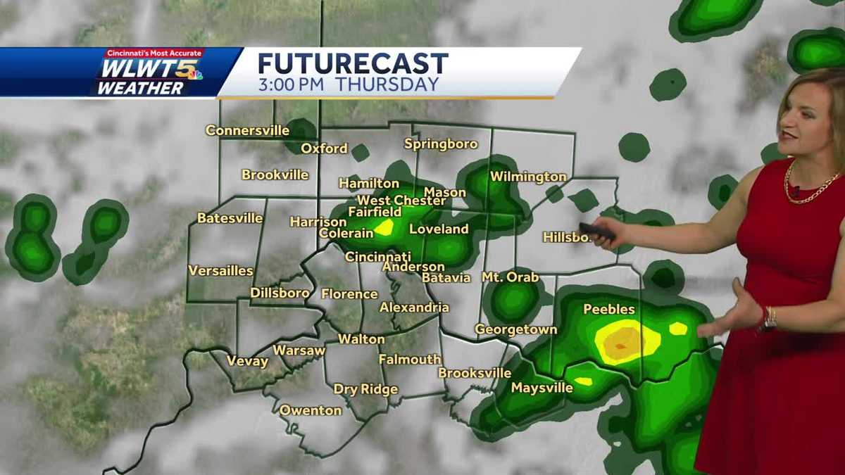 Off and On Rain Into the Holiday Weekend