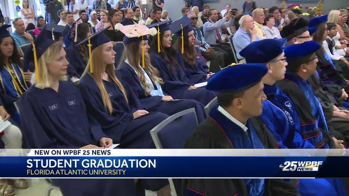 Florida Atlantic University graduation ceremonies resume following on