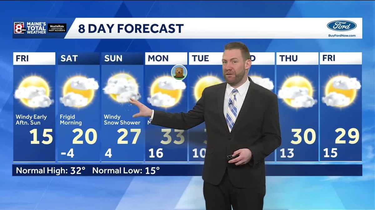 Big storm steers away from Maine