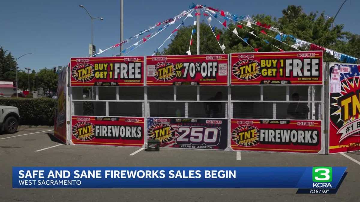 Safe and sane fireworks booths open in West Sacramento