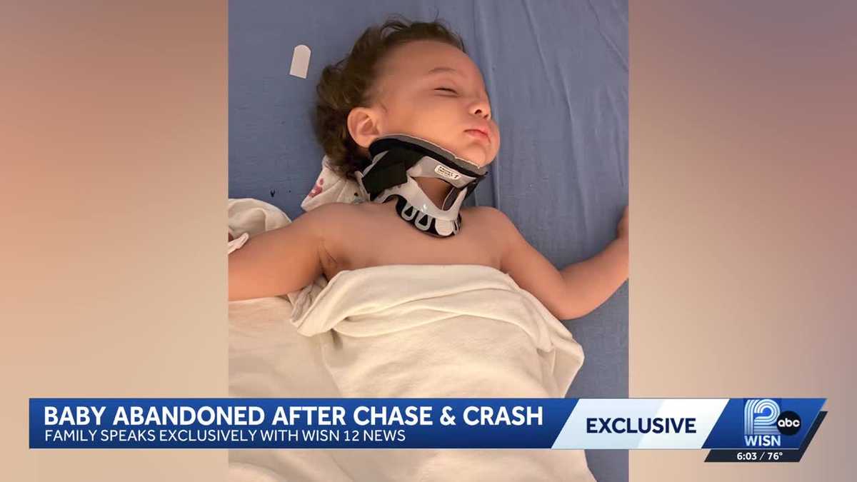 Baby abandoned by his own father during a police chase and crash