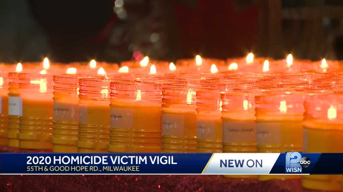 Candlelight vigil held for Milwaukee homicide victims