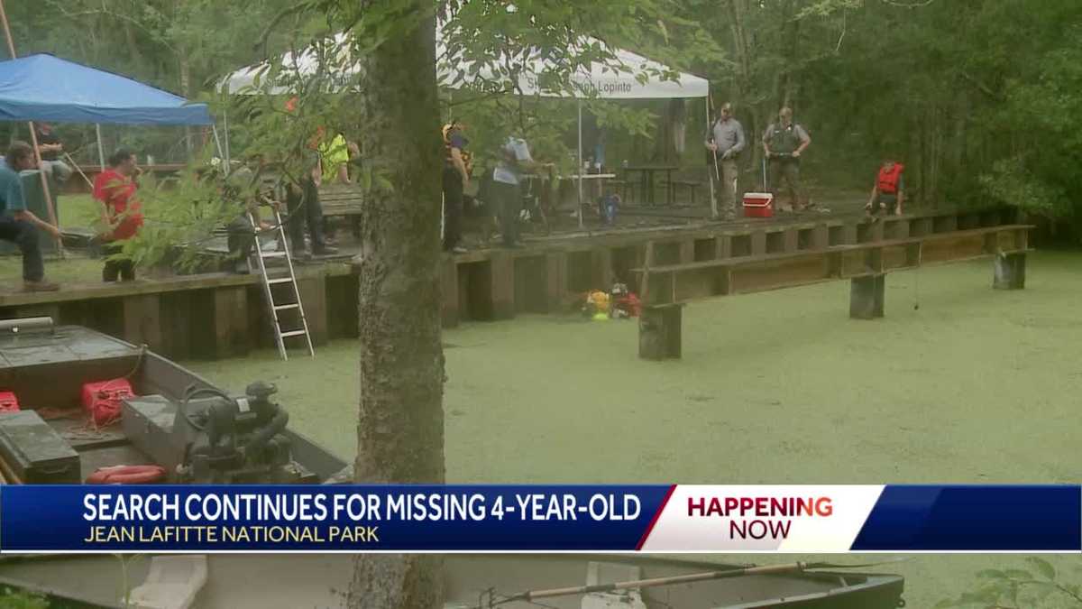Search for missing 4yearold boy at Jean Lafitte National Park enters