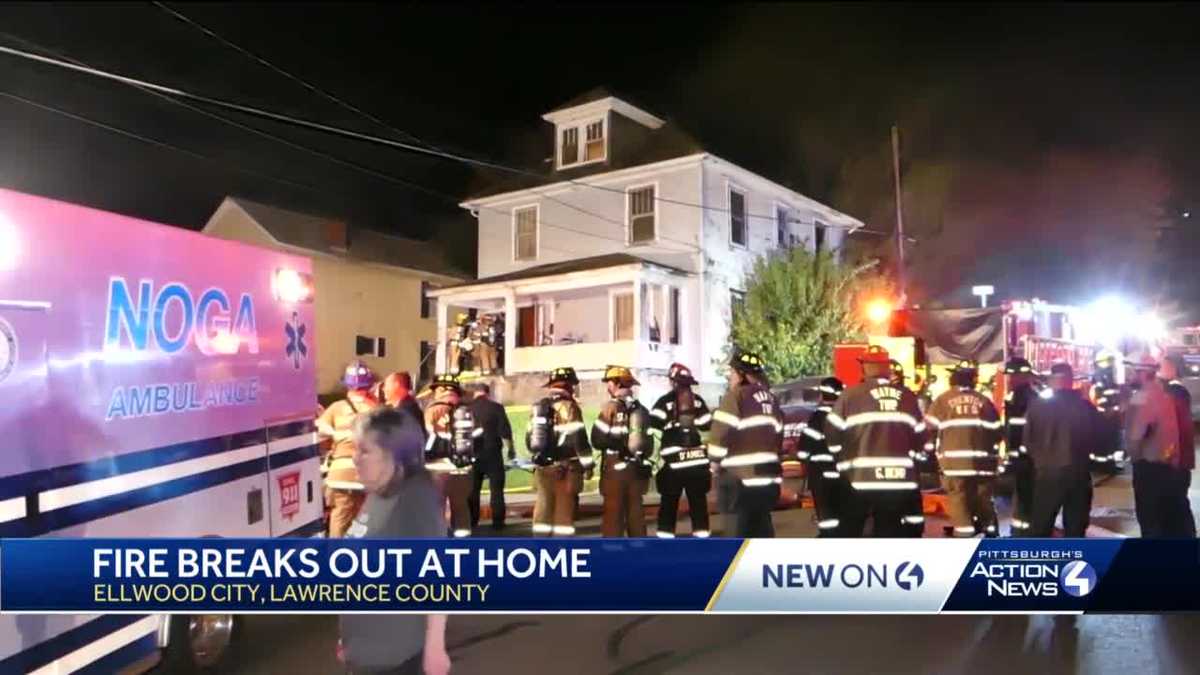 Fire breaks out in Ellwood City home