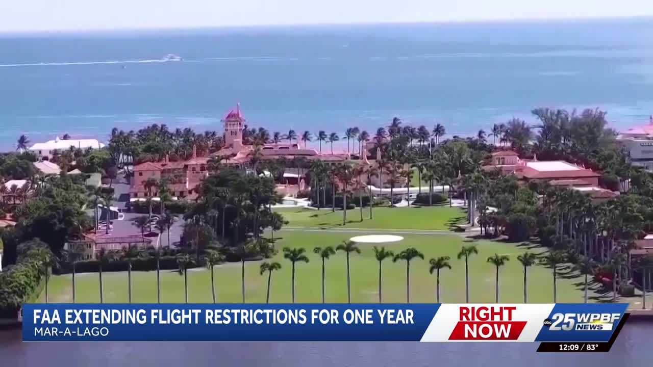 FAA extends flight restrictions around Mar-a-Lago for one year