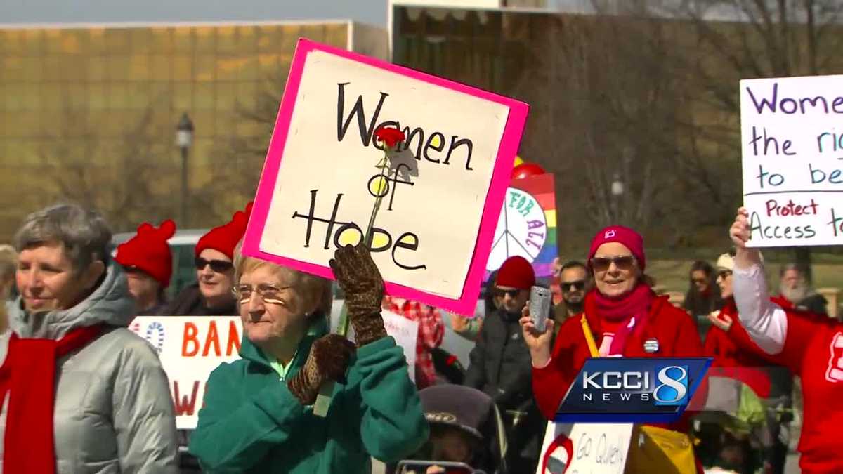 Protesters march for equality on International Women's Day