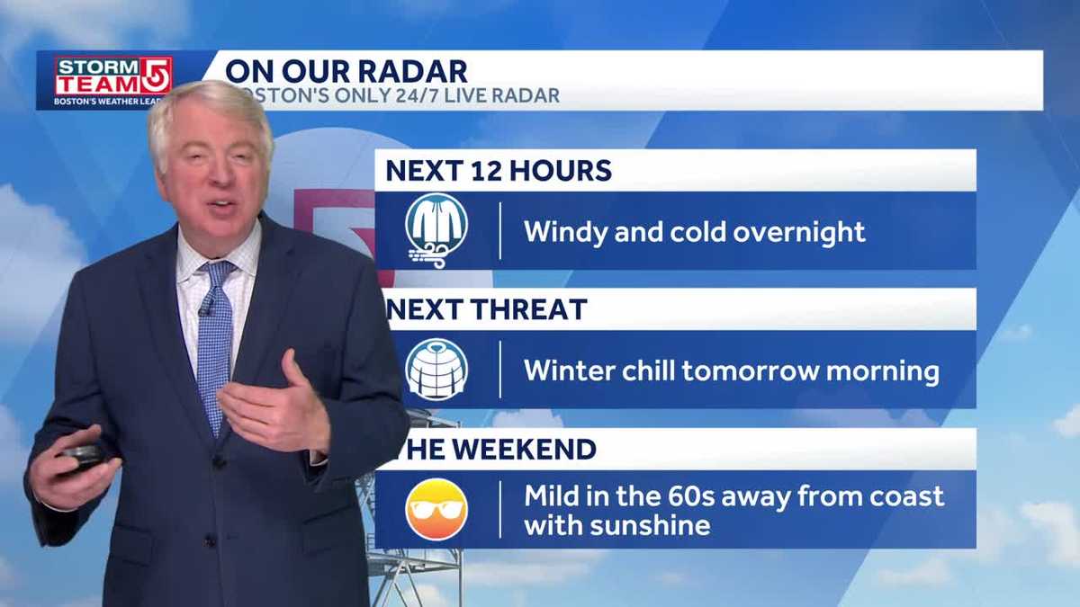 Video: Rain ending, clear skies tonight