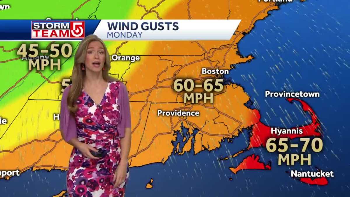 Video Clouds Increase Ahead of Powerful Wind Storm Monday