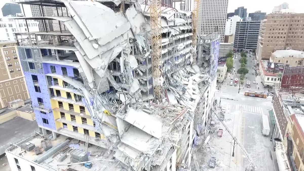 New drone footage shows close up of Hard Rock damage