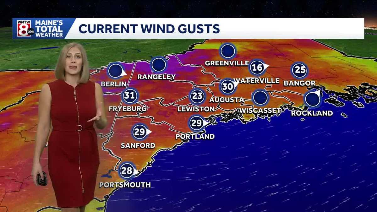 Gusty winds, cooler night