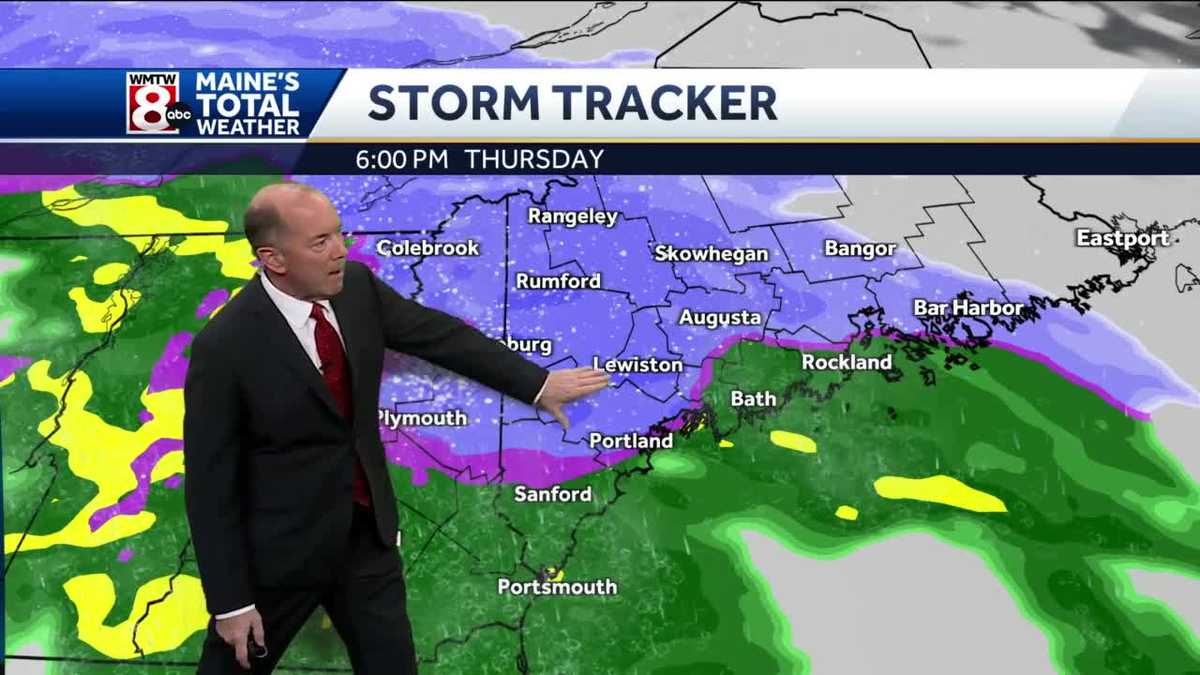 Clouds increase as rain and snow moves our way