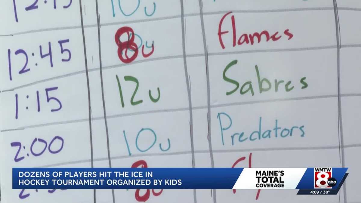 Hockey tournament organized, coached by kids hits the ice in Cape Elizabeth