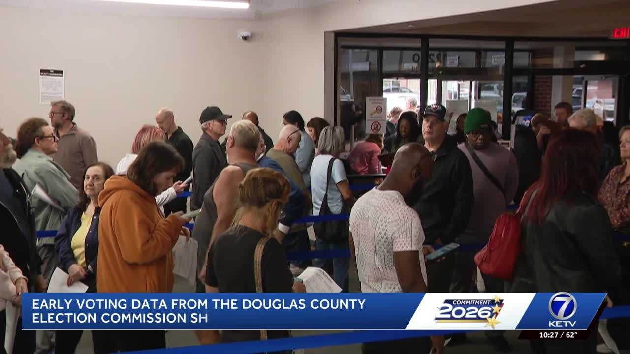 Douglas County sees big jump in in-person early voting as mail ballot requests fall