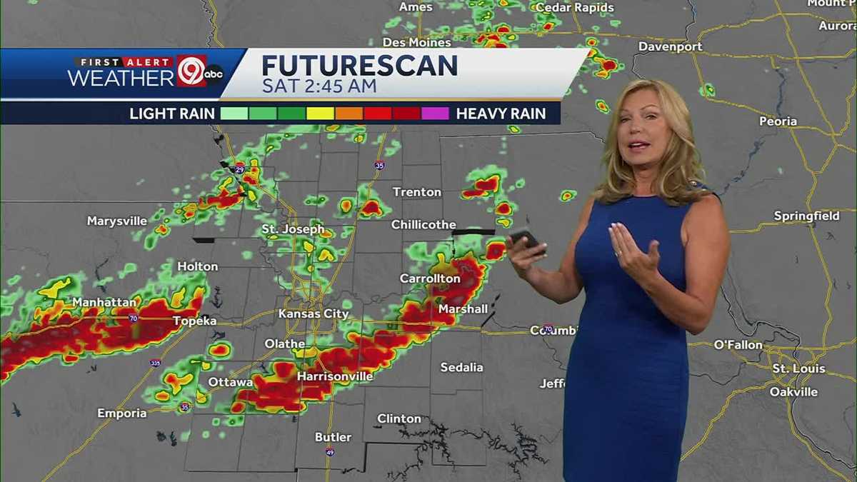 KANSAS CITY WEATHER: Chance of afternoon showers and storms