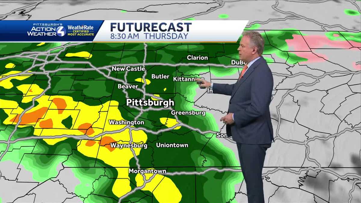 Rain showers to start out Thursday