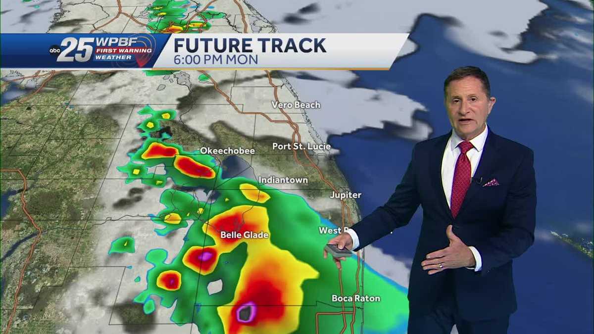 Record-breaking highs and isolated storms across South Florida