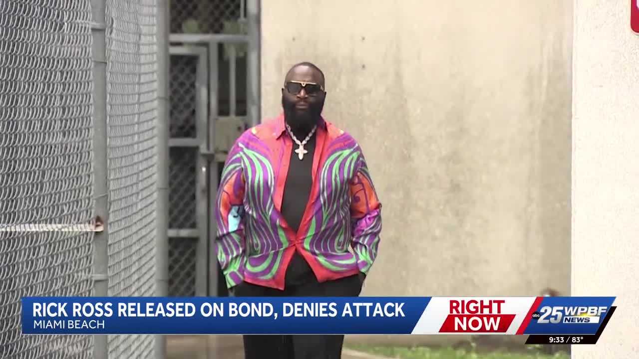 Rick Ross denies choking and slamming a woman into a wall at a South Florida home