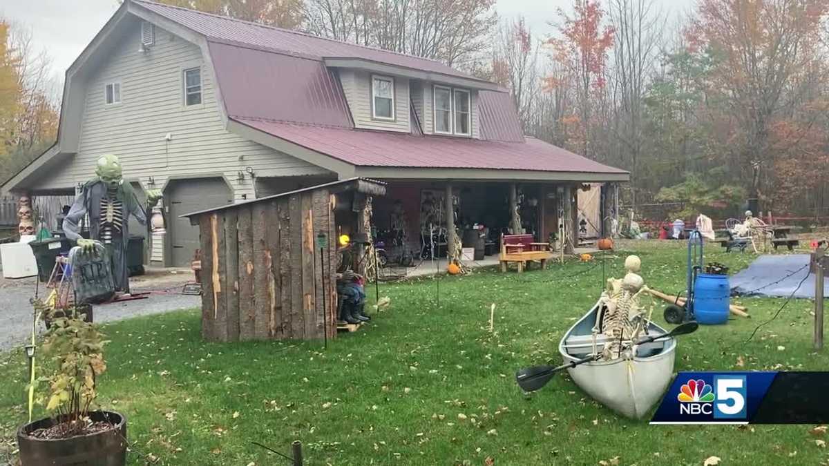 West Chazy resident holding 'Bumpkins Halloween' at his home