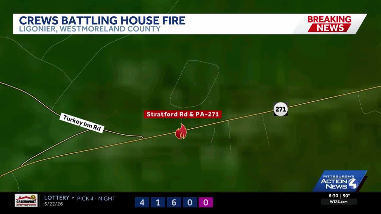 Crews respond to house fire in Ligonier Township