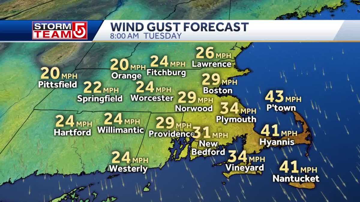 Video: Wind picks up as storm continues to move through