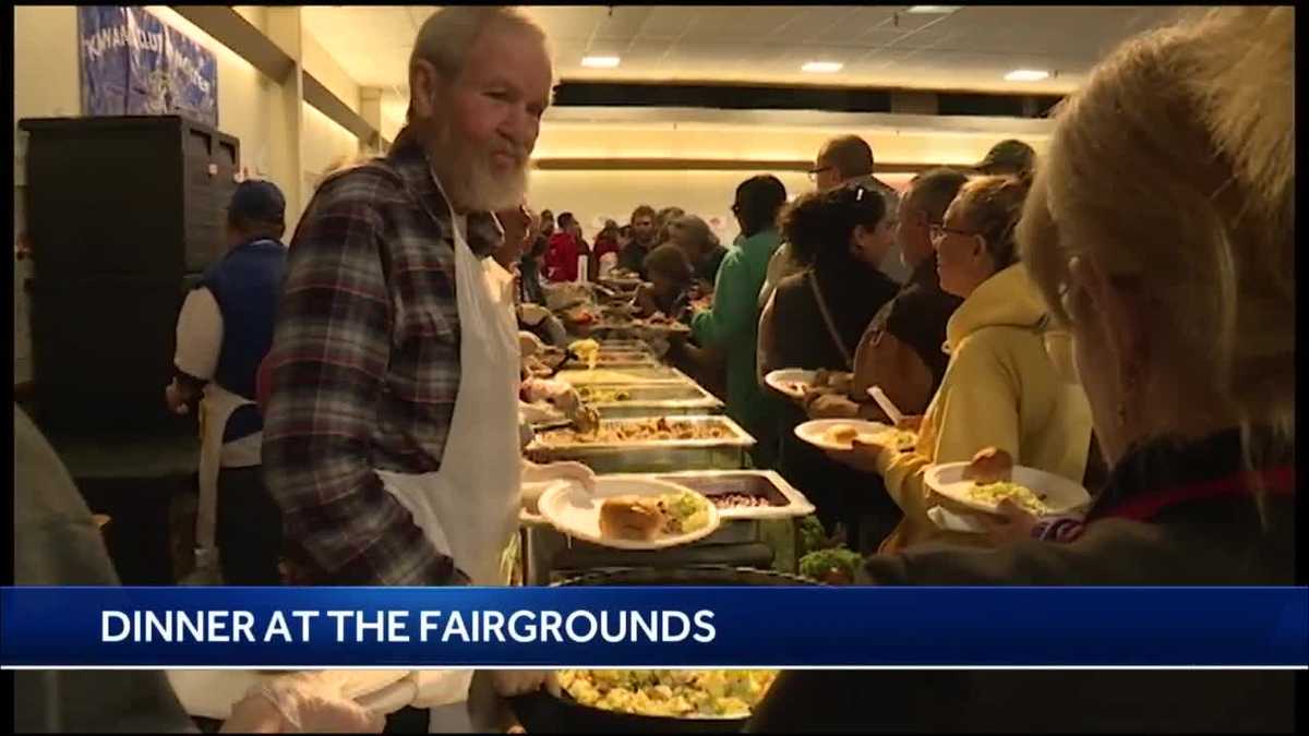 Free Thanksgiving meals handed out at the Monterey Fairgrounds