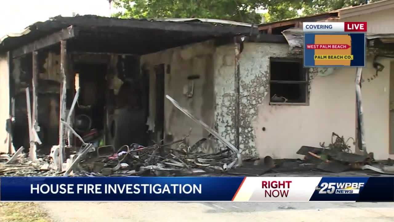 Family Displaced After Fire Rips Through West Palm Beach Home