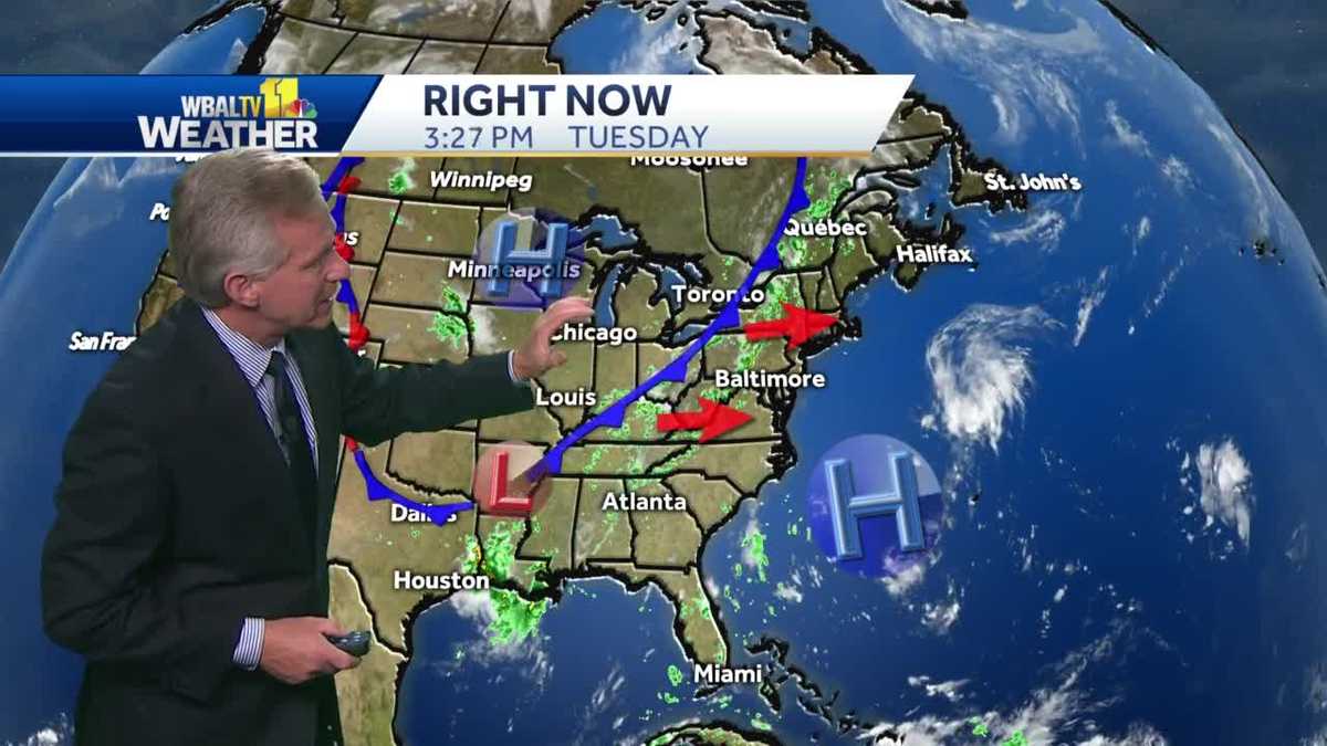 Scattered storms possible Wednesday
