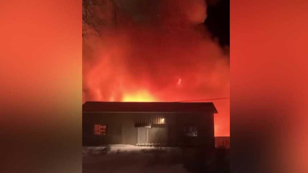 30 fire trucks battle freezing blaze at Jefferson Co. lumber yard - WISN