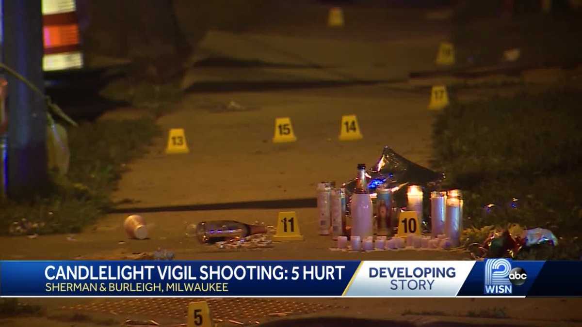 5 wounded in shooting at candlelight vigil for homicide victim