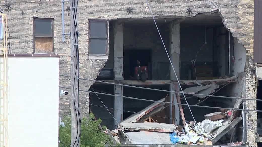 Century-old Milwaukee warehouse collapses due to structural failure