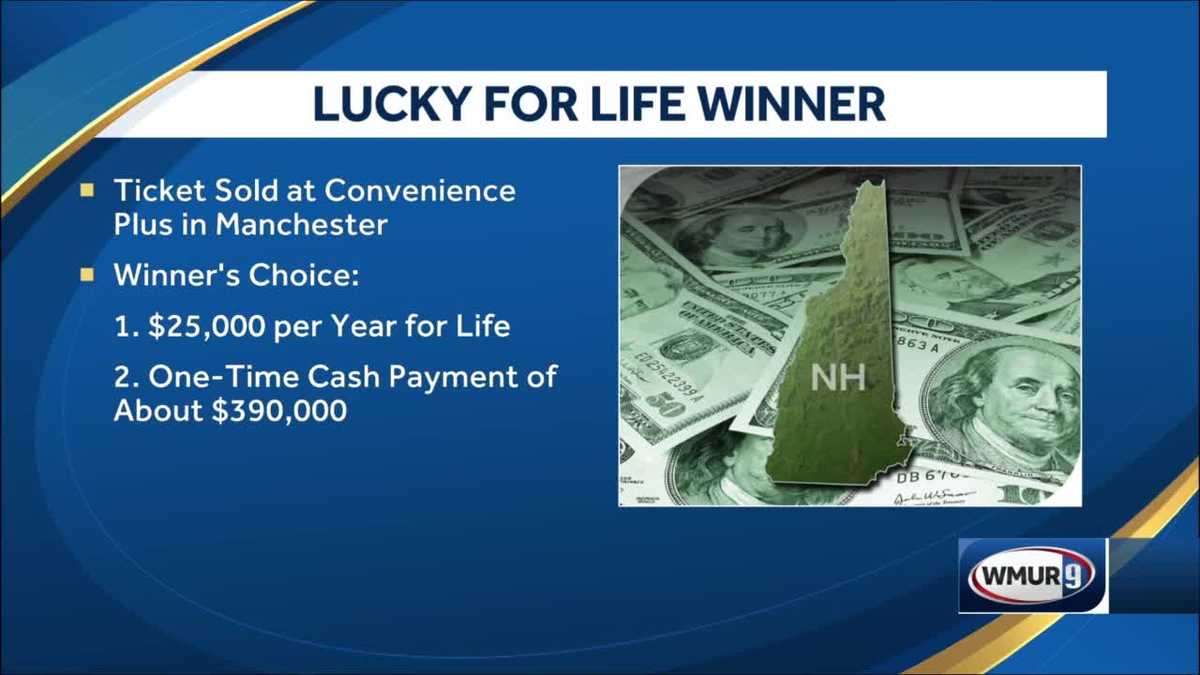Winning Lucky for Life ticket sold in Manchester NH