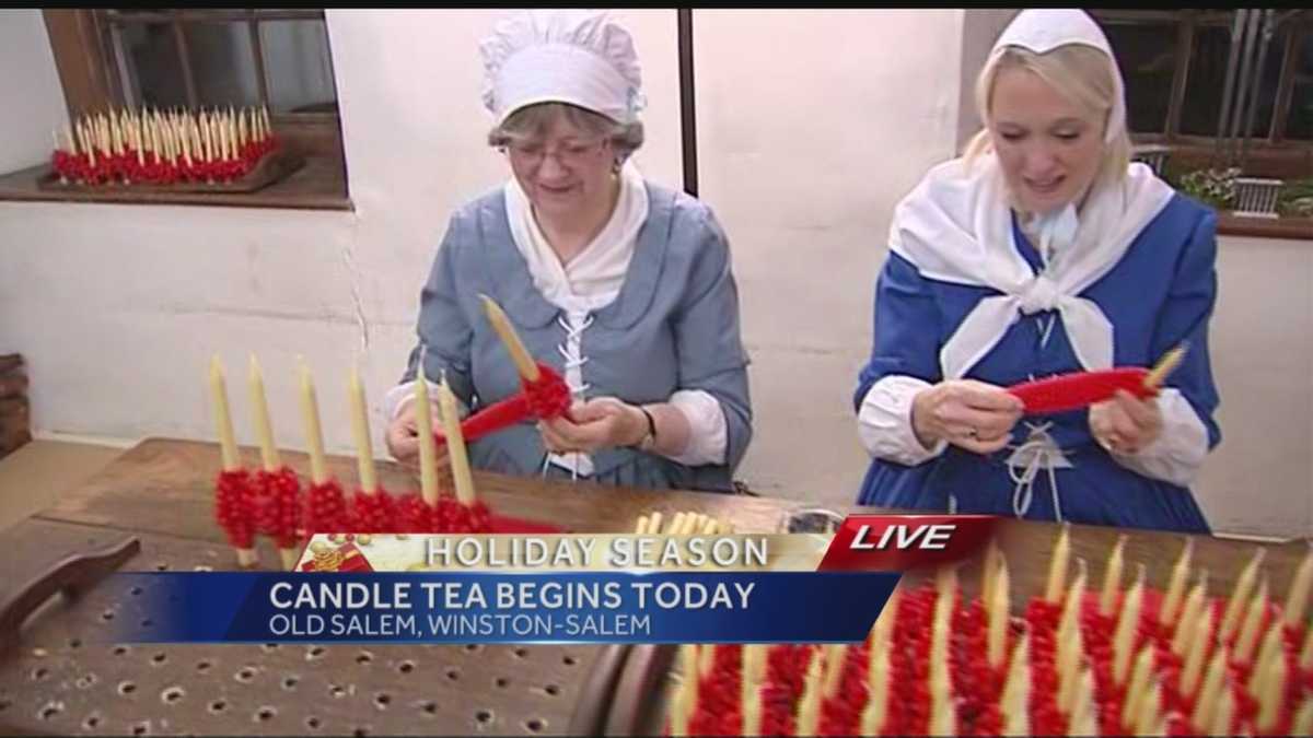 Candle tea begins at Old Salem today