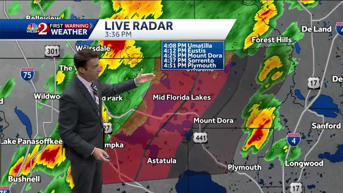 Storms move through Central Florida