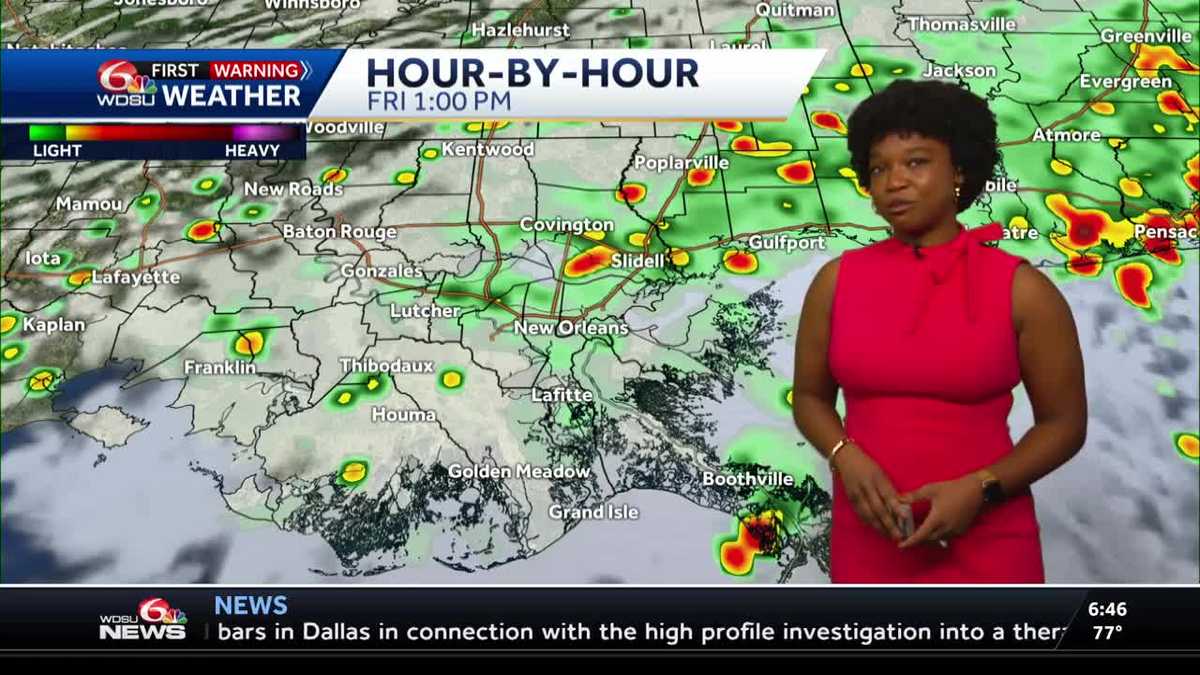 Timing out rain chances Thursday into the weekend