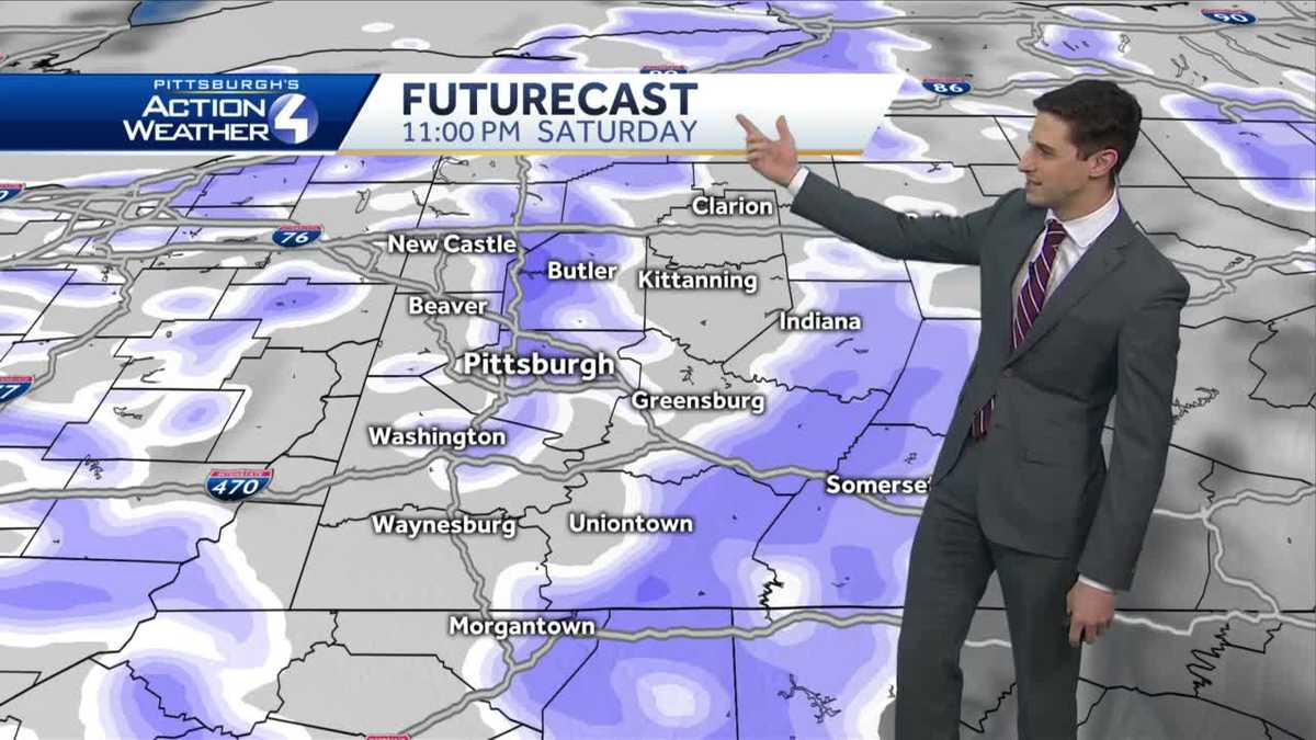 Scattered snow showers tonight, mostly cloudy on Sunday