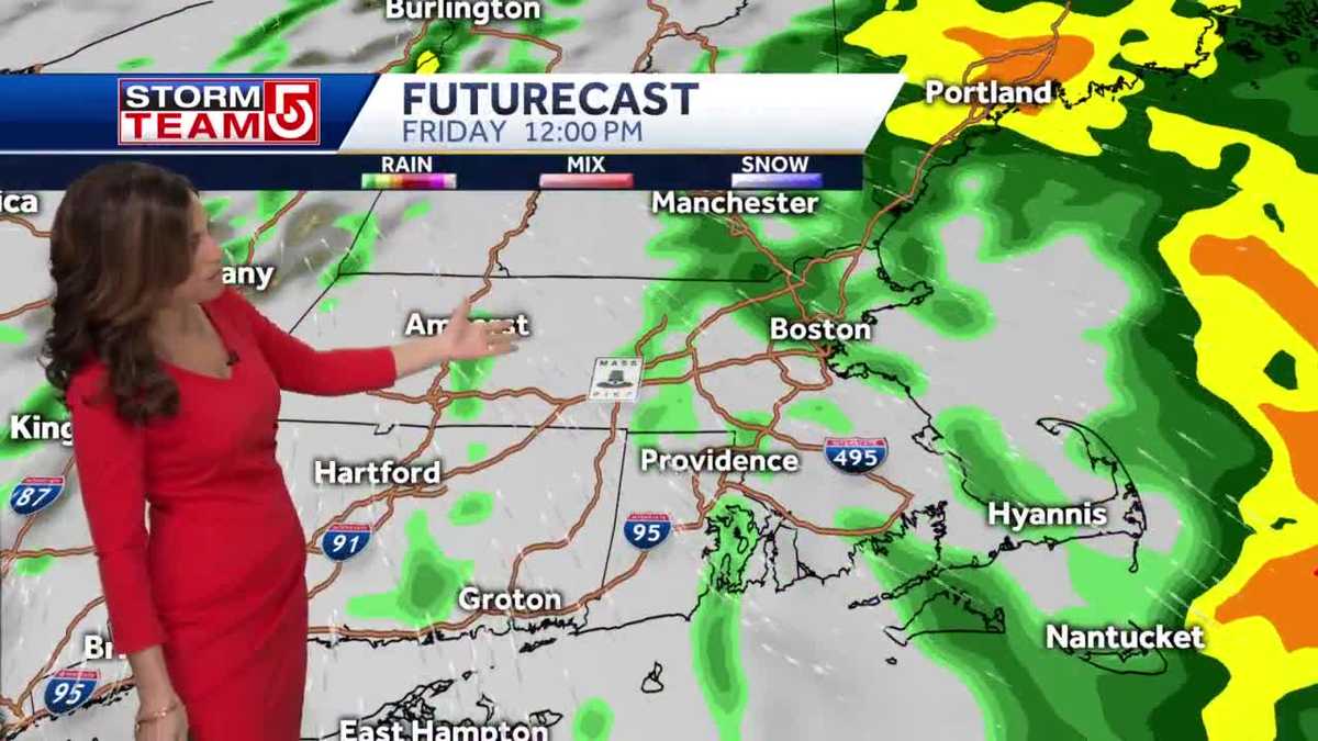 Video Light showers today before heavier rain moves in