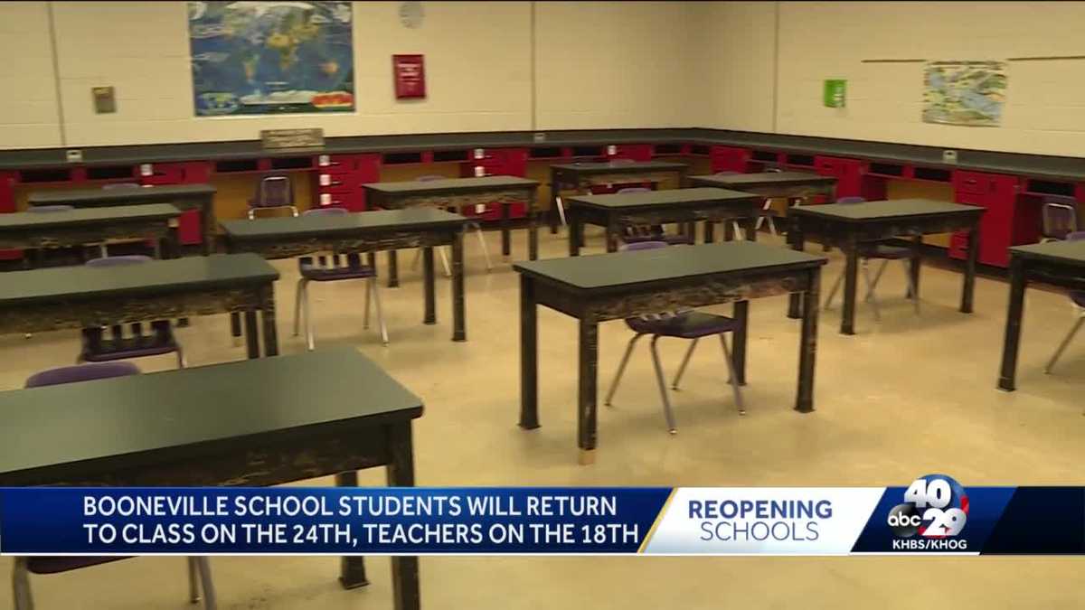 Booneville students will return to class on the 24th, teachers on the 18th