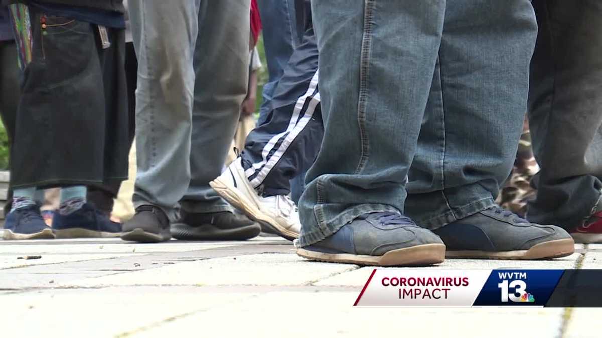 Volunteers helping the homeless during the Coronavirus pandemic